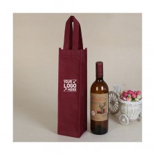 Non-woven Fabric Single Wine Bottle Bag, Olive oil Bift Bag